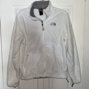 White The North Face Zip up Jacket